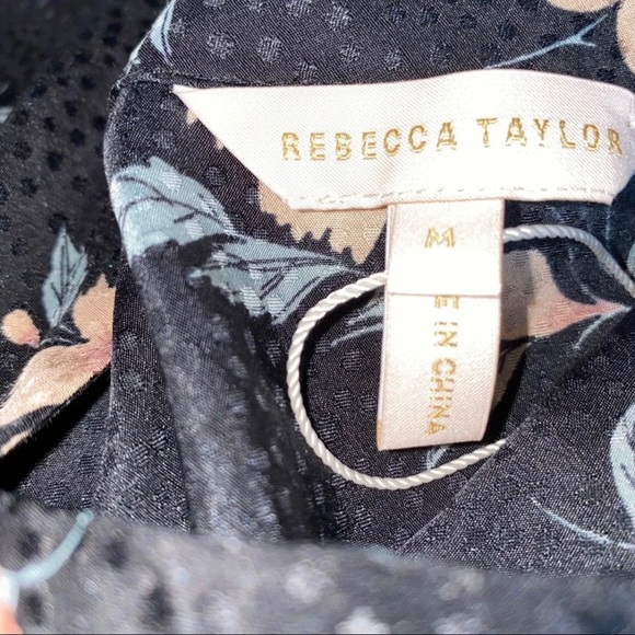 SOLD 💕NWT Rebecca Taylor Silk Daniella Floral Tank - Picture 7 of 9